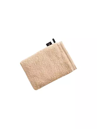 VOSSEN | Gant de toilette VEGAN LIFE 22x16cm Bleu Marine | beige